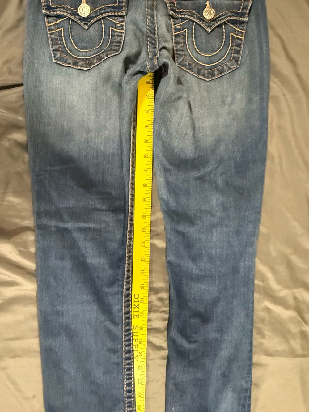 Women’s Size 26 True Religion Slim Straight & 25 Buckle Black Ankle Skinny Jeans - Picture 2 of 10